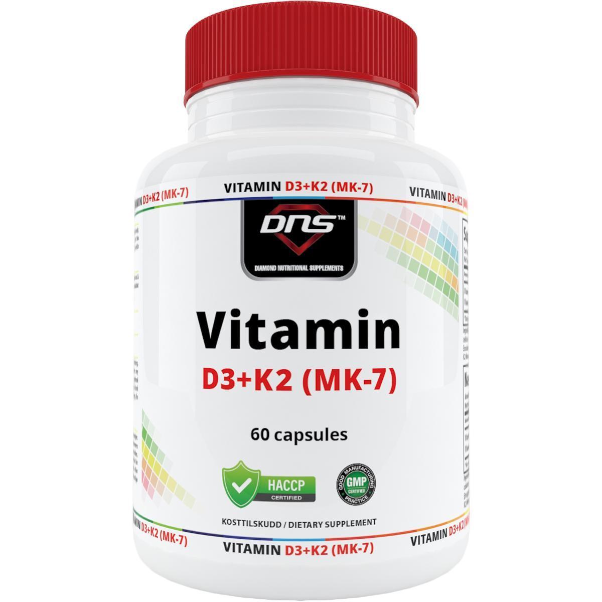 Vitamin D3 + K2 MK-7 60 kapsler fra Trec Nutrition