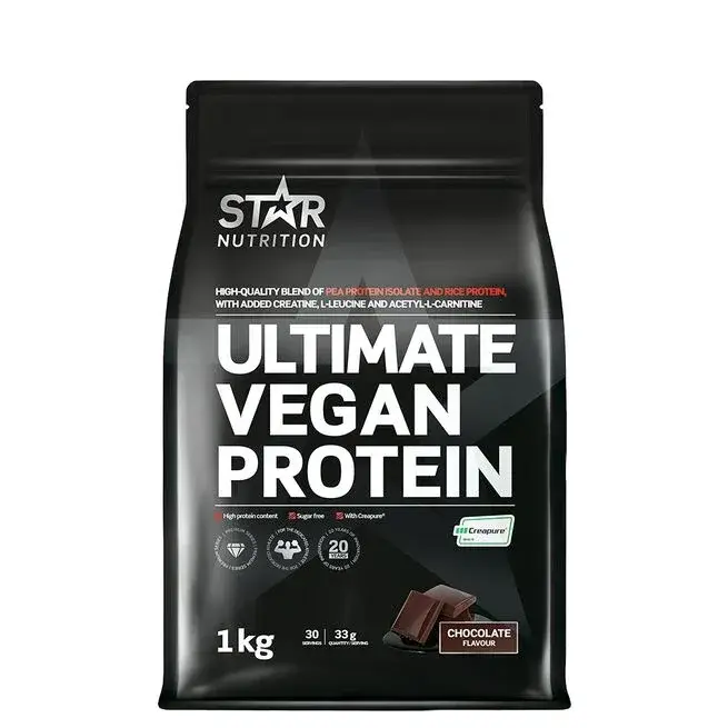 Star Nutrition Ultimate Vegan Protein 1 kg Chocolate produktbilde