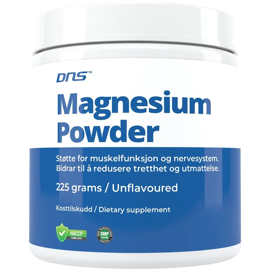 DNS Magnesium Powder Natural 225 gram produktbilde